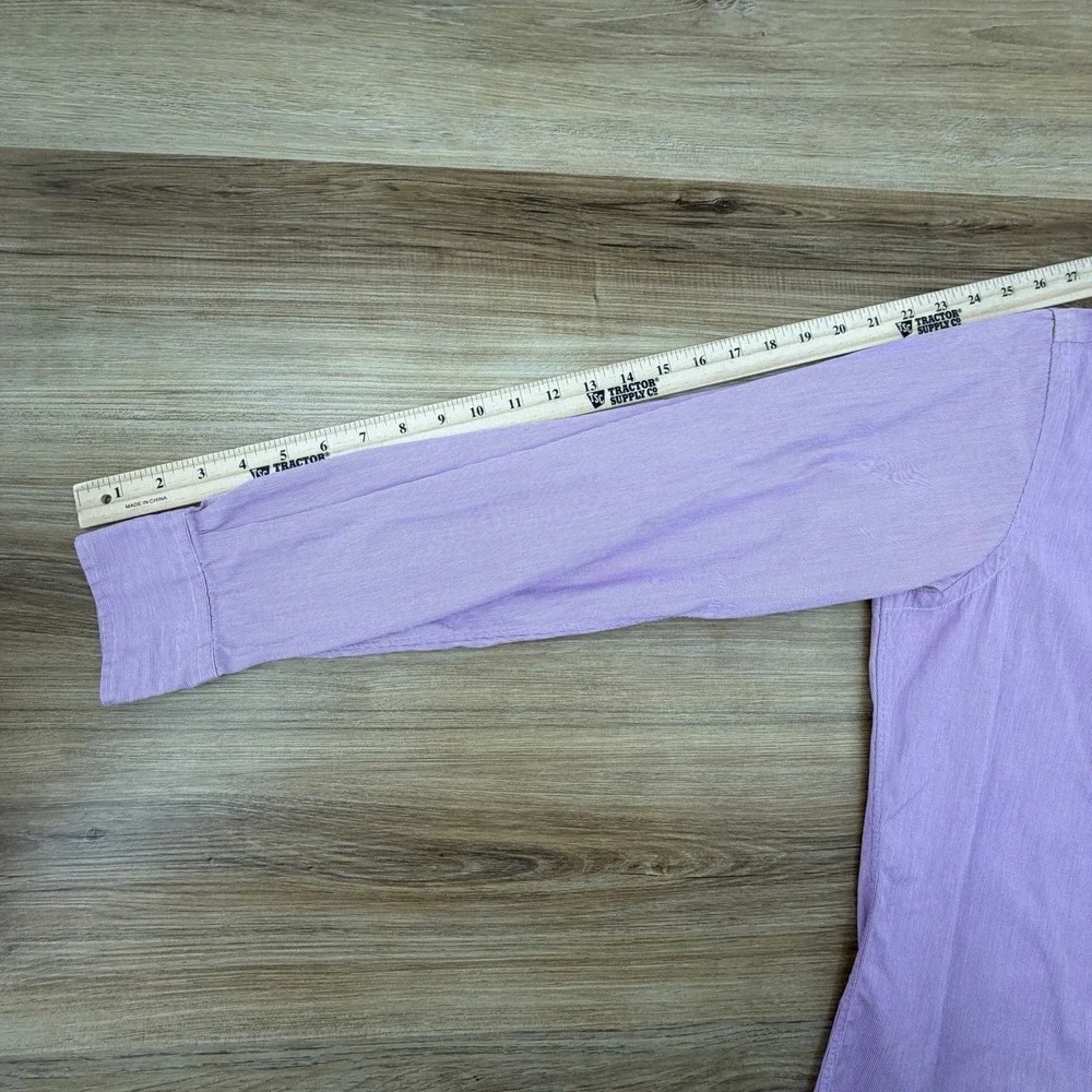 Polo Ralph Lauren Andrew Men Dress Shirt Purple 15.5‎ 34/35 Preppy Striped